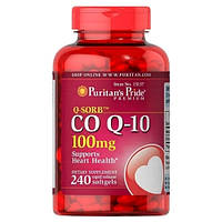 Коэнзим Puritan's Pride Q-Sorb Co Q-10 100 mg 240 Softgels .Хит!