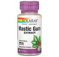 Смола мастикового дерева экстракт Mastic Gum Solaray 1000 мг 45 вегетарианских капсул .Хит!