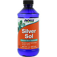 Гидрозоль серебра (коллоидное серебро) Silver Sol Now Foods 237 мл .Хит!