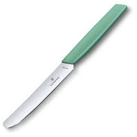 Нож столовый Victorinox Swiss Modern 11 см, скругленный, мятный