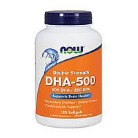 DHA-500 / докозагексаеновая кислота Now Foods 180 желатиновых капсул (NF1613) .Хит!