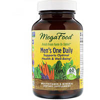 Вітамінно-мінеральний комплекс MegaFood Men's One Daily Iron Free 60 Tabs.Хіт!