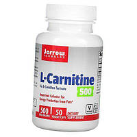 Л Карнитин Тартрат в капсулах L-Carnitine 500 Jarrow Formulas 50вегкапс (02345006) .Хит!