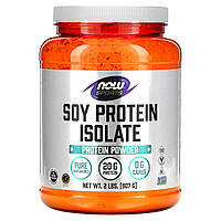 Протеин NOW Foods Soy Protein Isolate 907 g /38 servings/ Unflavored .Хит!