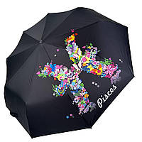 Женский зонт-автомат Зодиак в подарочной упаковке с платком от Rain Flower Рыбы Pisces (mini) XE, код: 8198878