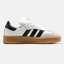 Жіночі Кросівки Adidas Samba XLG White Black / Адідас Самба ХЛГ Білі з Чорним, фото 3