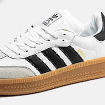 Жіночі Кросівки Adidas Samba XLG White Black / Адідас Самба ХЛГ Білі з Чорним, фото 5