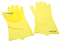 Перчатки силиконовые многофункциональные VOLRO Желтый (vol-530) ON, код: 1673473