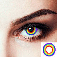 Линзы контактные цветные радужный рисунок RY-324 (19062) Seta Decor ON, код: 8235103