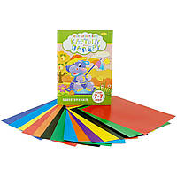 Набор цветной бумаги и картона Апельсин А4 7+7 листов (НКП-А4-7) ON, код: 7689678