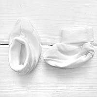 Однотонные пинетки Malena носочки для малышей 0-3 месяцев белый ON, код: 8418188