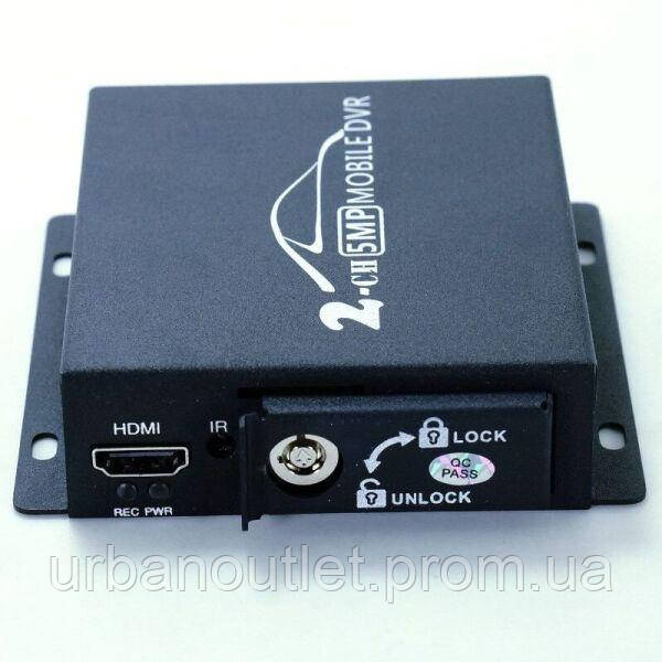 Мобильный AHD видеорегистратор на 2 камеры Pomiacam HD DVR Черный (100399) K[, код: 1512863 - фото 4 - id-p2141491580