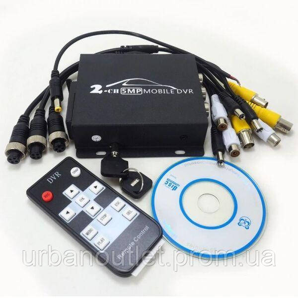 Мобильный AHD видеорегистратор на 2 камеры Pomiacam HD DVR Черный (100399) K[, код: 1512863 - фото 5 - id-p2141491580