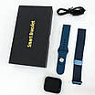 Smart Watch T80S, два браслети, температура тіла, тиск, оксиметр. Колір: синій, фото 9