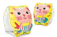 Надувні нарукавники дитячі для плавання Happy Kitten Intex 56665 Для дітей від 1 року