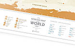 Скретч карта світу Travel Map ™ «World Gold» (українською мовою), фото 6