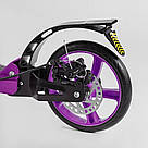 Двоколісний самокат для дівчинки Фіолетовий / Чорний Best Scooter Factor BS-54064 Складаний самокат, фото 5