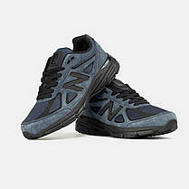 Чоловічі Кросівки New Balance 990 v4 x JJJJound Navy Blue / Нью Беланс 990 В4 Джаунд Неві Сині, фото 6