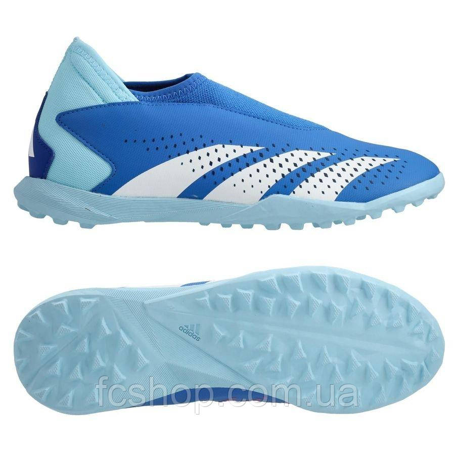 Сороконіжки дитячі Adidas Predator Accuracy.3 LL TF Jr IE9437, Синій, Розмір (EU) — 37 1/3