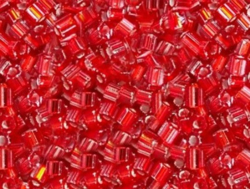 Бісер  рубка 10/0, No97050 червоний блискучий пач.50 грамів), фото 1