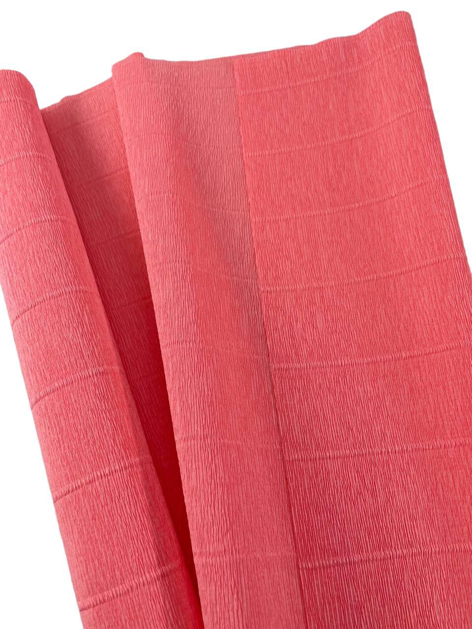 Гофрований Кріп папір Малинова 180гр/м2 Cartotecnica Rossi Італія 0,5м*2,5м рулон