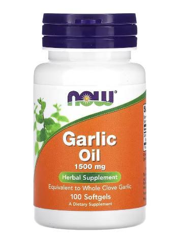 Часник без запаху GARLIC OIL 1500 мг 100 гелевих капсул