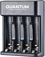 Зарядное устройство Quantum QM-BC3040 для Lithium 1.5V акум. AA AAA 4-slot (USB) ON, код: 8328071