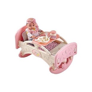 Іграшка Пупс 30см в ліжечку + аксесуари Baby Bed W-6905A