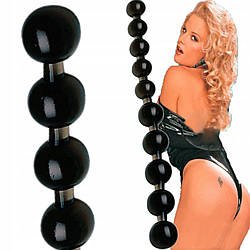 Анальні кульки намисто анальні зв'язки від 2 до 2,5 см кульки для анального сексу Anal Pearls Black