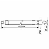 LED FITO лампа VIDEX T8F 18W 1.2M, фото 4