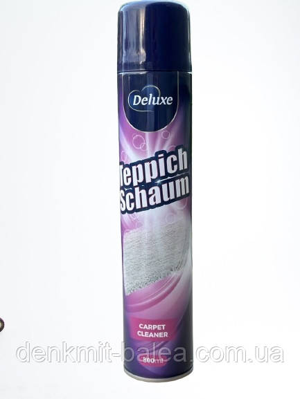 Активна піна для чищення килимів і м'яких меблів Deluxe Carpet Cleaner Teppich Schaum 500 мл 600 мл