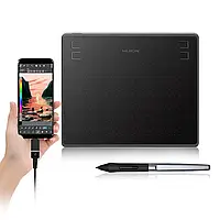 Графический планшет Huion HS64 для рисования ретуши Black (HS64)