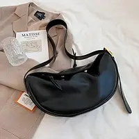 Стильная женская сумка-багет Emeli черная