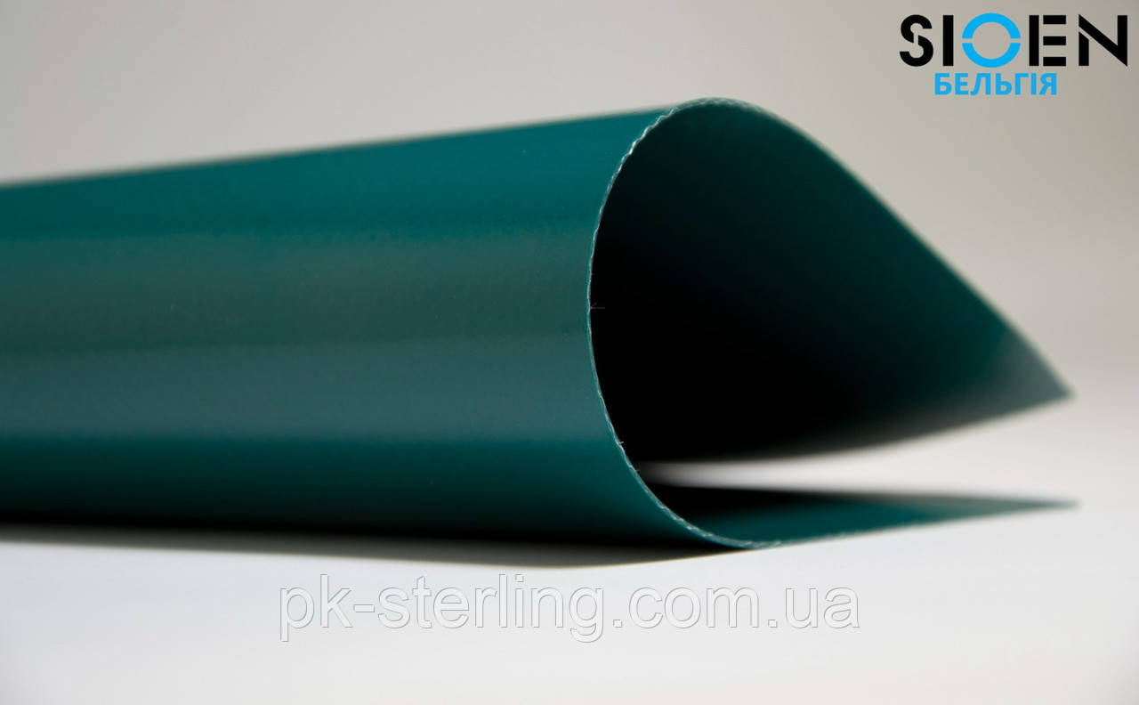 Тентові тканини ПВХ 630 г/м2 SIOEN (Бельгія) — темно-зелена для укриття, тентові тканини