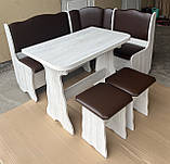 Кухонний комплект Гамма аляска/шоколад, фото 3