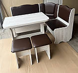 Кухонний комплект Гамма аляска/шоколад, фото 4