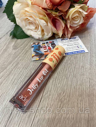 Олія-блиск для губ Aden Cosmetics Jelly Lip Oil peach №02, фото 4