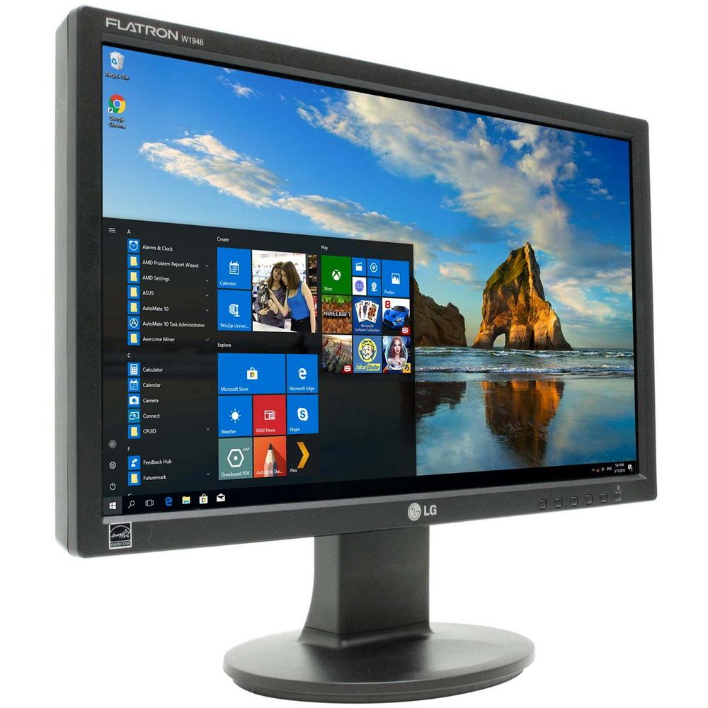 Монітор 19" 1360*768 TN LG W1946T VGA DVI чорний бв B Гар.12міс! #