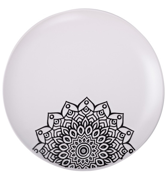 Тарілка десертна біла 20.5 см Kora Limited Edition JH2068-2