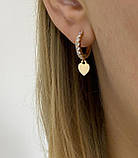 Срібні сережки з підвісками, ПОЗОЛОТА 1390.10п, фото 2