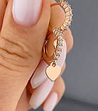 Срібні сережки з підвісками, ПОЗОЛОТА 1390.10п, фото 3