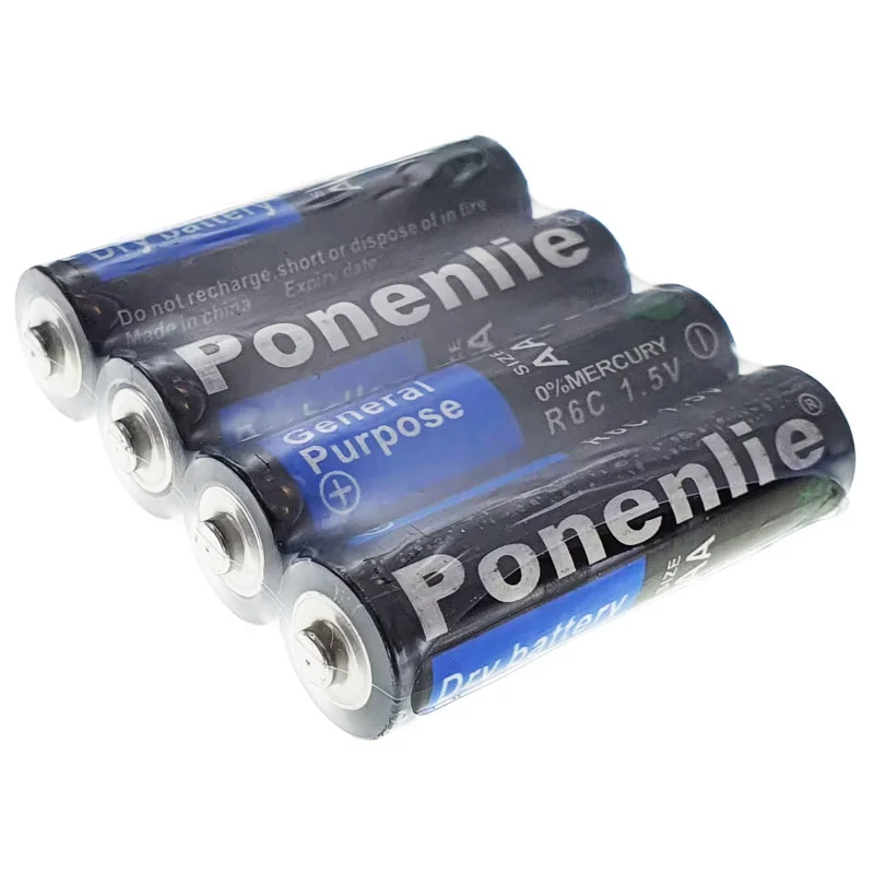 Батарейки пальчиковые щелочные Ponenlie LR06 1.5V (АА) 4шт