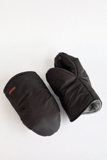 Муфта рукавиці для коляски, чорні, фото 1