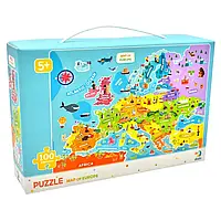 Пазл Dodo Карта Европы 300124 на английском языке 100 элементов от 5 лет