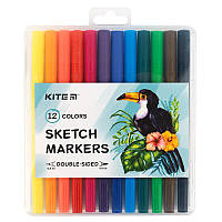 Набір водних маркерів Kite Sketch Marker Classic 12 кольорів (k22-044)