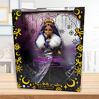 Кукла Monster High, коллекционное издание Clawdeen Wolf Howliday, фиолетовые волосы и платье в пол