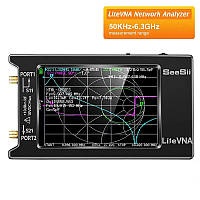Портативный векторный анализатор сетей LiteVNA 64, 50 кГц-6.3 ГГц с 4 ЖК-дисплеем и аккумулятором 2000 мАч