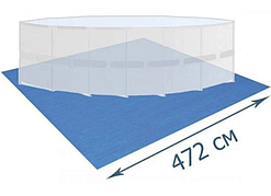 Підстилка для басейнів Intex 28048 на 472х472см, синя