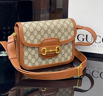 Жіноча сумка Gucci, см, коричнево-сіра,  931528-3