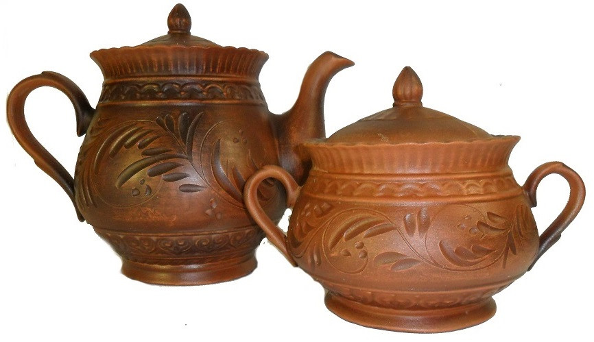 Набір чайний глиняний "Витязь" декор